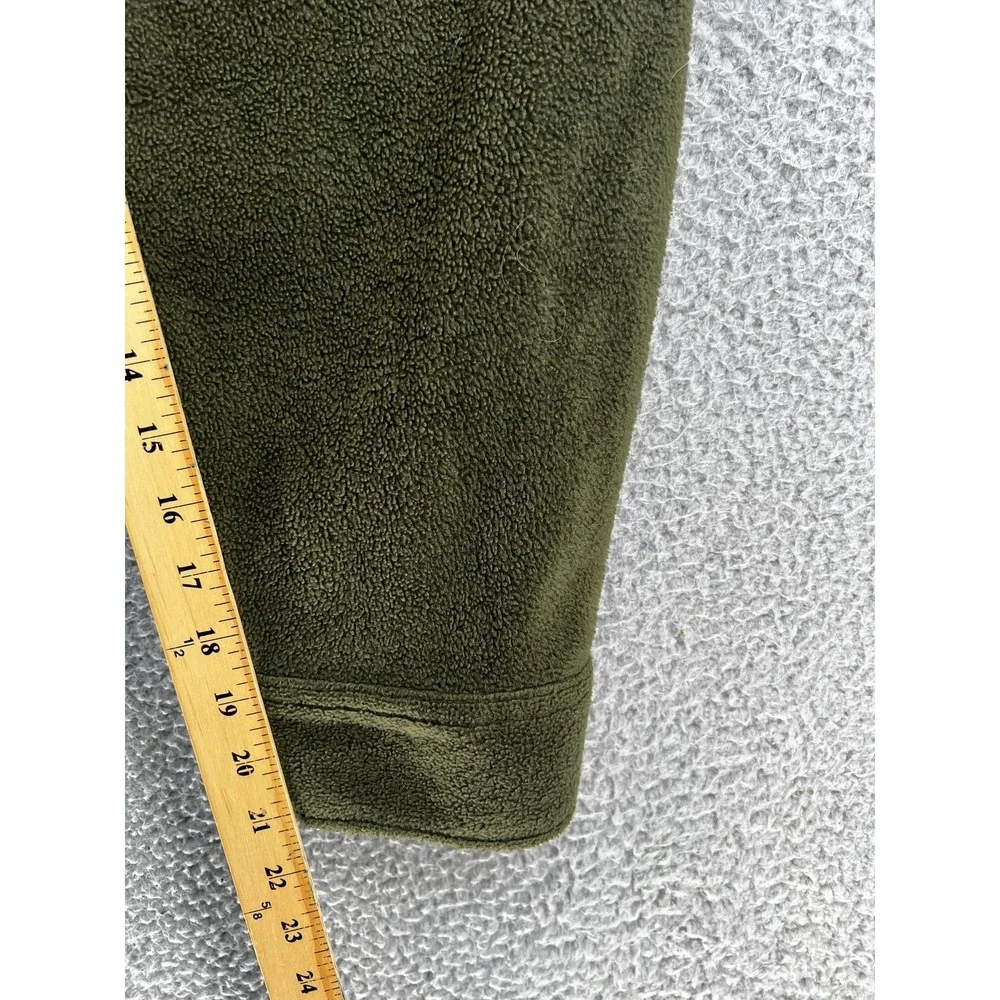 Juneau Mens Solid Green Fleece Shirt Jacket XXL Heavyweight Shacket Button Front